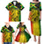 Jamaican Reggae Singer Family Matching Puletasi and Hawaiian Shirt B-Marley Reggae Grunge - Wonder Print Shop