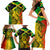 Jamaican Reggae Singer Family Matching Short Sleeve Bodycon Dress and Hawaiian Shirt B-Marley Reggae Grunge - Wonder Print Shop