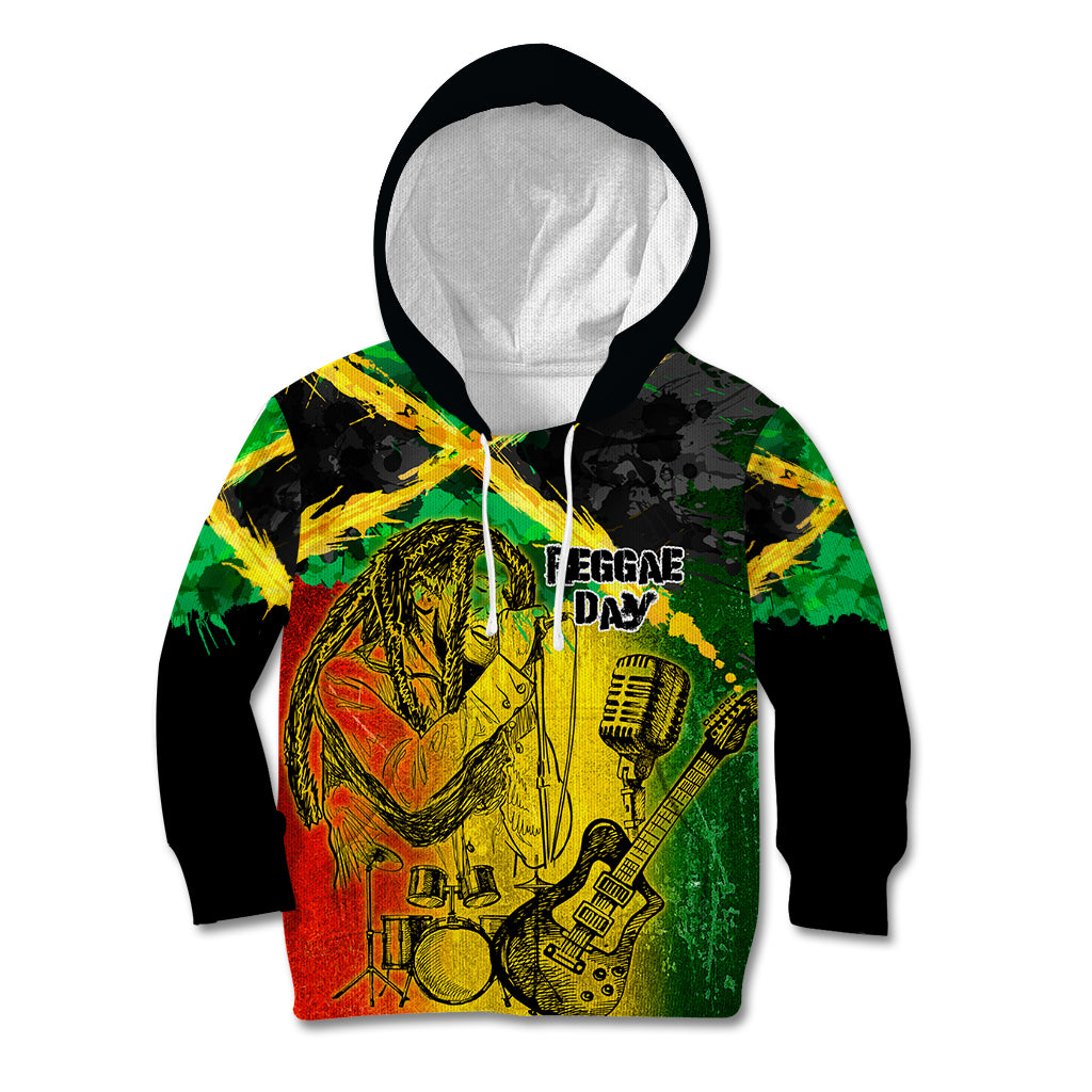 Jamaican Reggae Singer Kid Hoodie B-Marley Reggae Grunge