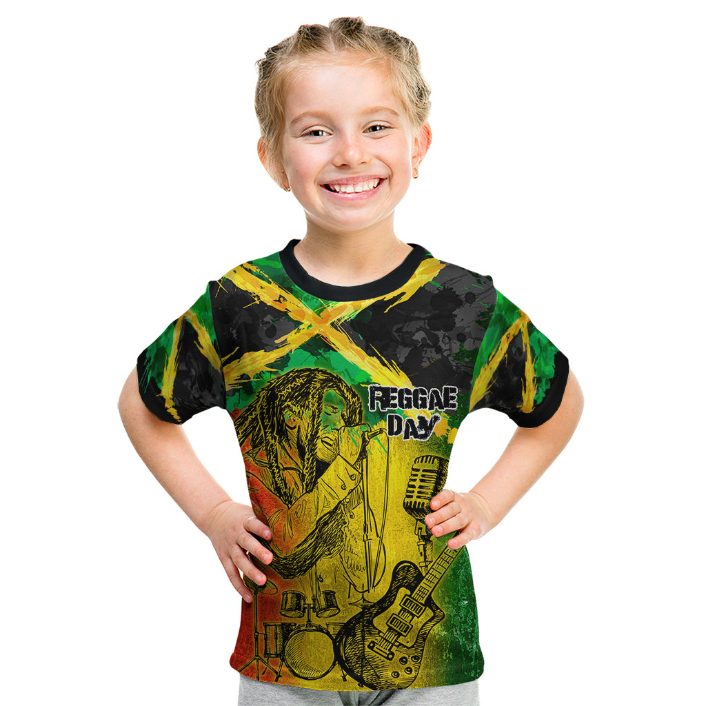 Jamaican Reggae Singer Kid T Shirt B-Marley Reggae Grunge