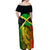 Jamaican Reggae Singer Off Shoulder Maxi Dress B-Marley Reggae Grunge