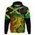 Jamaican Reggae Singer Zip Hoodie B-Marley Reggae Grunge