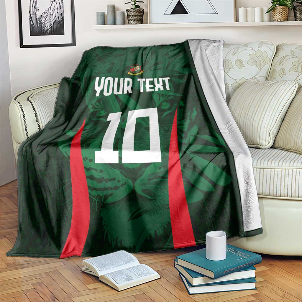 Custom Bangladesh Cricket Blanket The Tigers Green-Red Glory