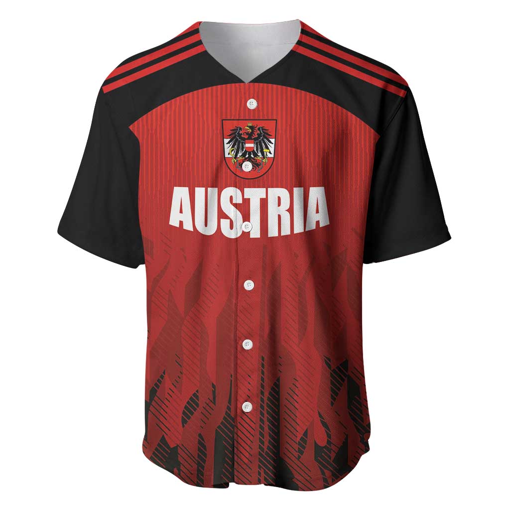 Custom Austria Football 2024 Go Champion Baseball Jersey Home Color