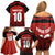 Custom Austria Football 2024 Go Champion Family Matching Off Shoulder Short Dress and Hawaiian Shirt Home Color - Wonder Print Shop