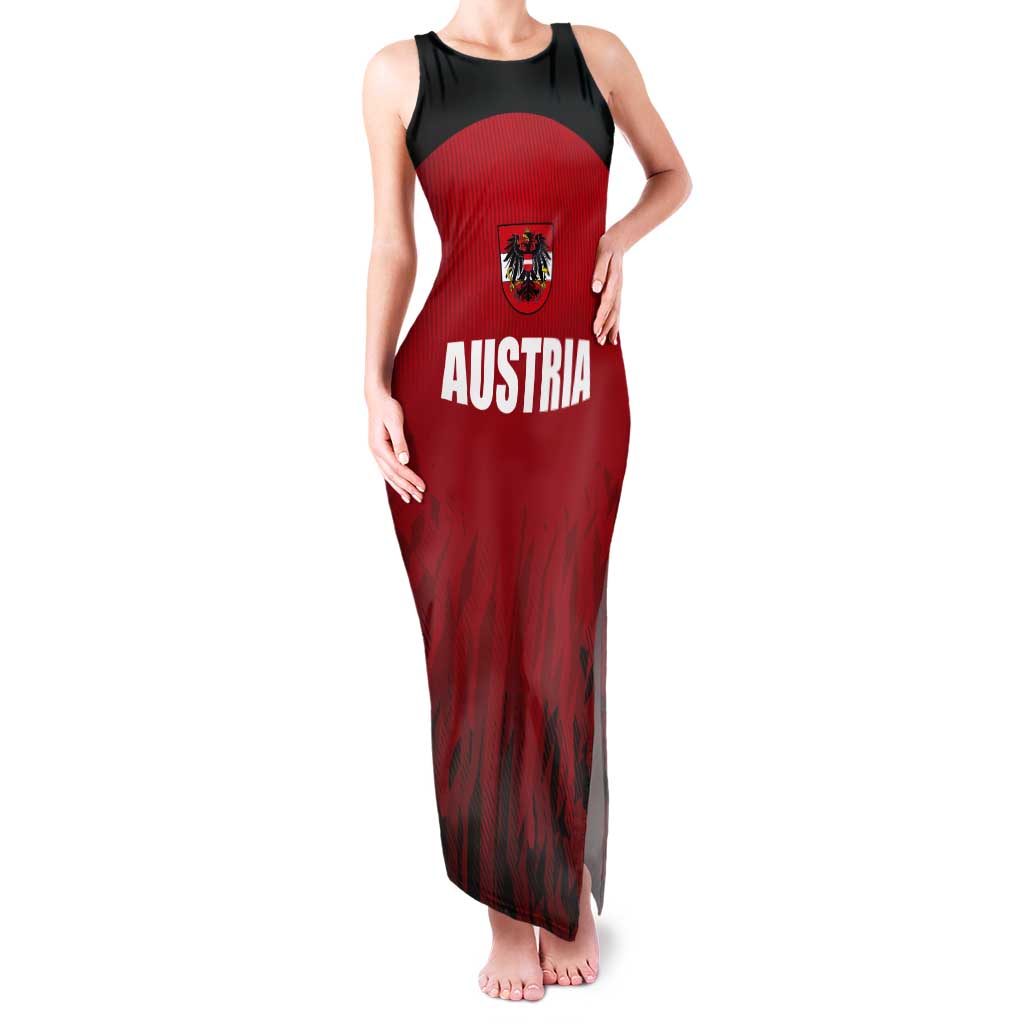 Custom Austria Football 2024 Go Champion Tank Maxi Dress Home Color - Wonder Print Shop