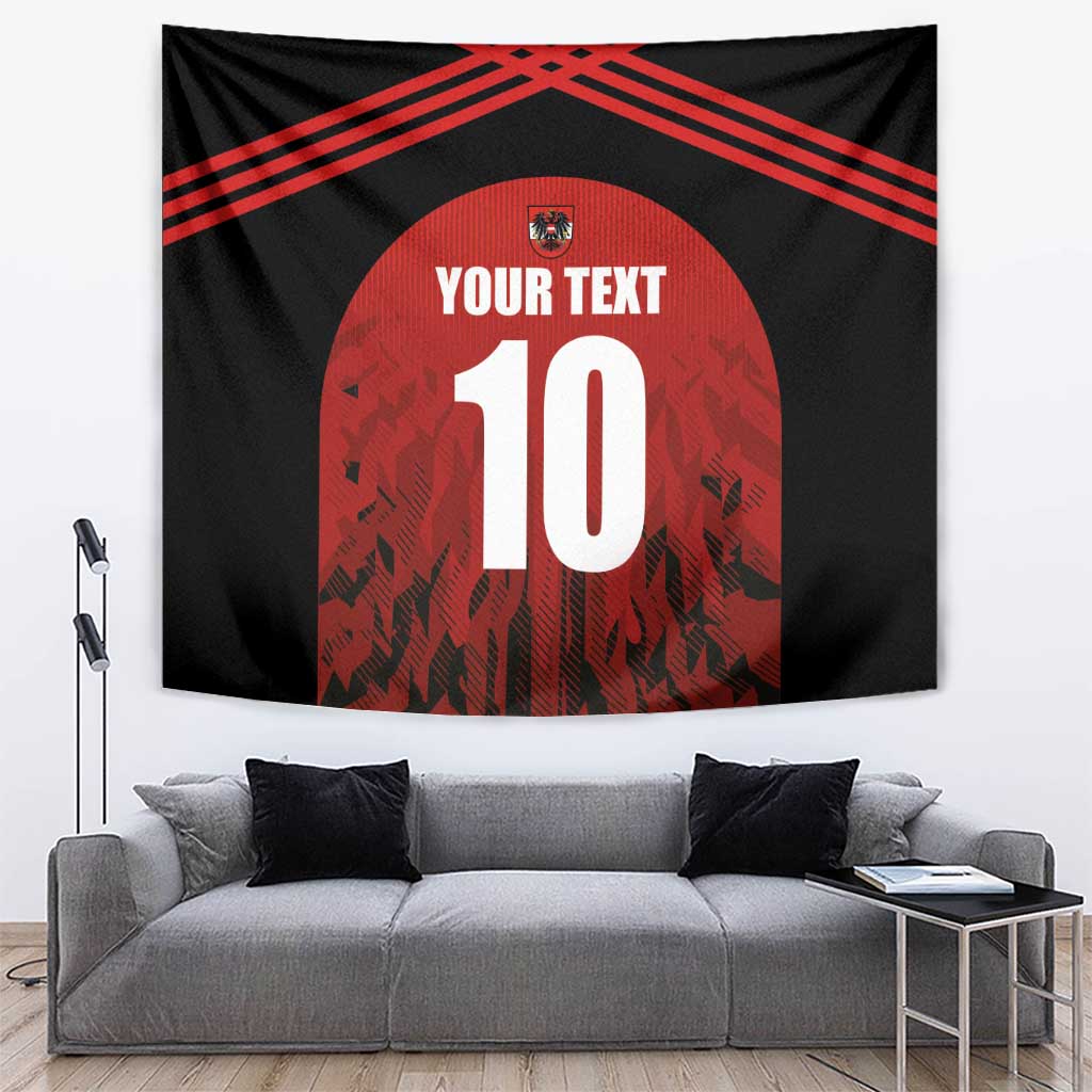 Custom Austria Football 2024 Go Champion Tapestry Home Color