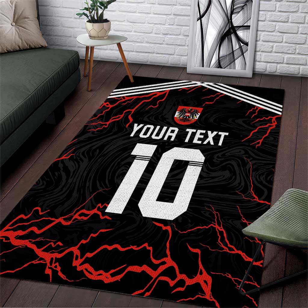 Custom Austria Football 2024 Go Champion Area Rug Away Color - Wonder Print Shop