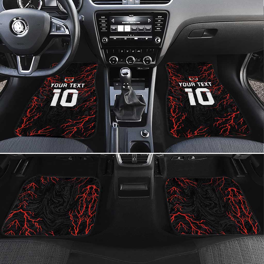 Custom Austria Football 2024 Go Champion Car Mats Away Color - Wonder Print Shop