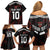 Custom Austria Football 2024 Go Champion Family Matching Off Shoulder Short Dress and Hawaiian Shirt Away Color - Wonder Print Shop