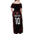 Custom Austria Football 2024 Go Champion Off Shoulder Maxi Dress Away Color - Wonder Print Shop