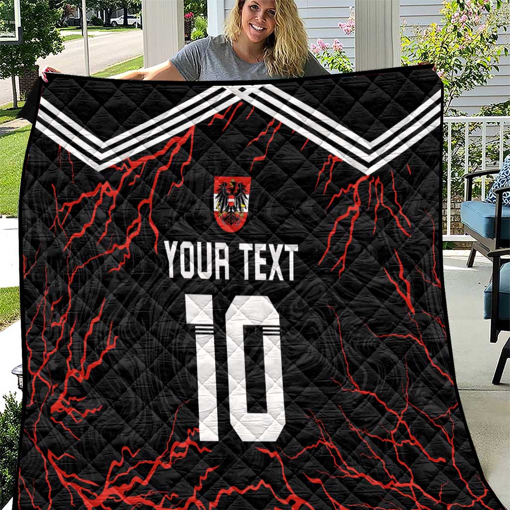 Custom Austria Football 2024 Go Champion Quilt Away Color