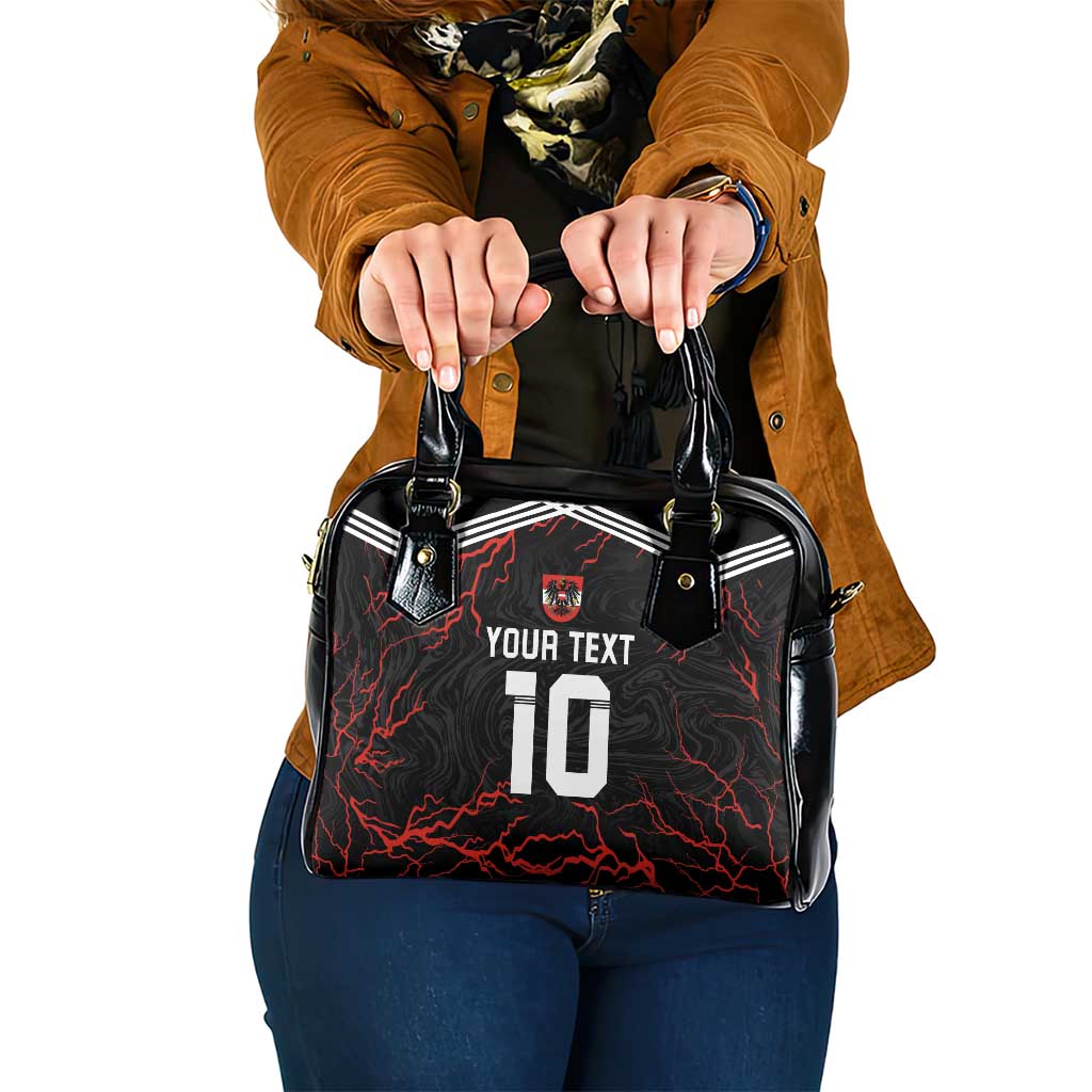 Custom Austria Football 2024 Go Champion Shoulder Handbag Away Color