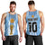 Custom Argentina Football Men Tank Top The Trophy Vamos La Albiceleste - Wonder Print Shop