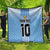 Custom Argentina Football Quilt The Trophy Vamos La Albiceleste