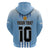 Custom Argentina Football Zip Hoodie The Trophy Vamos La Albiceleste - Wonder Print Shop