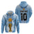 Custom Argentina Football Zip Hoodie The Trophy Vamos La Albiceleste - Wonder Print Shop