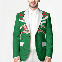 Custom Mexico Football Blazer Remixed Mexico Aztec Pattern Tribal Style