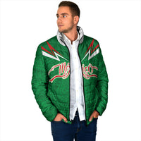 Custom Mexico Football Padded Jacket Remixed Mexico Aztec Pattern Tribal Style