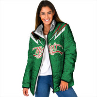 Custom Mexico Football Padded Jacket Remixed Mexico Aztec Pattern Tribal Style