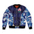 Custom Japan Pacific Rugby 2024 Bomber Jacket Japanese Traditional Pattern and Sea Waves - Wonder Print Shop