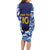 Custom Japan Pacific Rugby 2024 Long Sleeve Bodycon Dress Japanese Traditional Pattern and Sea Waves - Wonder Print Shop