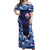 Custom Japan Pacific Rugby 2024 Off Shoulder Maxi Dress Japanese Traditional Pattern and Sea Waves - Wonder Print Shop