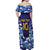 Custom Japan Pacific Rugby 2024 Off Shoulder Maxi Dress Japanese Traditional Pattern and Sea Waves - Wonder Print Shop