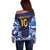 Custom Japan Pacific Rugby 2024 Off Shoulder Sweater Japanese Traditional Pattern and Sea Waves - Wonder Print Shop