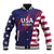 Custom United States Pacific Rugby 2024 Baseball Jacket The Eagle and USA Flag Style - Wonder Print Shop