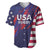 Custom United States Pacific Rugby 2024 Baseball Jersey The Eagle and USA Flag Style - Wonder Print Shop