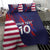 Custom United States Pacific Rugby 2024 Bedding Set The Eagle and USA Flag Style - Wonder Print Shop