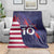 Custom United States Pacific Rugby 2024 Blanket The Eagle and USA Flag Style