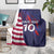 Custom United States Pacific Rugby 2024 Blanket The Eagle and USA Flag Style