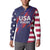 Custom United States Pacific Rugby 2024 Button Sweatshirt The Eagle and USA Flag Style - Wonder Print Shop