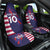 Custom United States Pacific Rugby 2024 Car Seat Cover The Eagle and USA Flag Style - Wonder Print Shop