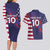 Custom United States Pacific Rugby 2024 Couples Matching Long Sleeve Bodycon Dress and Hawaiian Shirt The Eagle and USA Flag Style - Wonder Print Shop