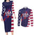 Custom United States Pacific Rugby 2024 Couples Matching Long Sleeve Bodycon Dress and Long Sleeve Button Shirt The Eagle and USA Flag Style - Wonder Print Shop