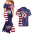 Custom United States Pacific Rugby 2024 Couples Matching Mermaid Dress and Hawaiian Shirt The Eagle and USA Flag Style - Wonder Print Shop