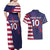 Custom United States Pacific Rugby 2024 Couples Matching Off Shoulder Maxi Dress and Hawaiian Shirt The Eagle and USA Flag Style - Wonder Print Shop