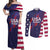 Custom United States Pacific Rugby 2024 Couples Matching Off Shoulder Maxi Dress and Long Sleeve Button Shirt The Eagle and USA Flag Style - Wonder Print Shop