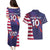 Custom United States Pacific Rugby 2024 Couples Matching Puletasi and Hawaiian Shirt The Eagle and USA Flag Style - Wonder Print Shop