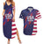 Custom United States Pacific Rugby 2024 Couples Matching Summer Maxi Dress and Hawaiian Shirt The Eagle and USA Flag Style - Wonder Print Shop