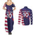 Custom United States Pacific Rugby 2024 Couples Matching Summer Maxi Dress and Long Sleeve Button Shirt The Eagle and USA Flag Style - Wonder Print Shop