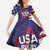 Custom United States Pacific Rugby 2024 Family Matching Long Sleeve Bodycon Dress and Hawaiian Shirt The Eagle and USA Flag Style - Wonder Print Shop