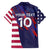 Custom United States Pacific Rugby 2024 Family Matching Long Sleeve Bodycon Dress and Hawaiian Shirt The Eagle and USA Flag Style - Wonder Print Shop