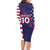 Custom United States Pacific Rugby 2024 Family Matching Long Sleeve Bodycon Dress and Hawaiian Shirt The Eagle and USA Flag Style - Wonder Print Shop