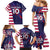 Custom United States Pacific Rugby 2024 Family Matching Mermaid Dress and Hawaiian Shirt The Eagle and USA Flag Style - Wonder Print Shop