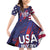 Custom United States Pacific Rugby 2024 Family Matching Off Shoulder Short Dress and Hawaiian Shirt The Eagle and USA Flag Style - Wonder Print Shop