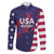 Custom United States Pacific Rugby 2024 Family Matching Puletasi and Hawaiian Shirt The Eagle and USA Flag Style - Wonder Print Shop